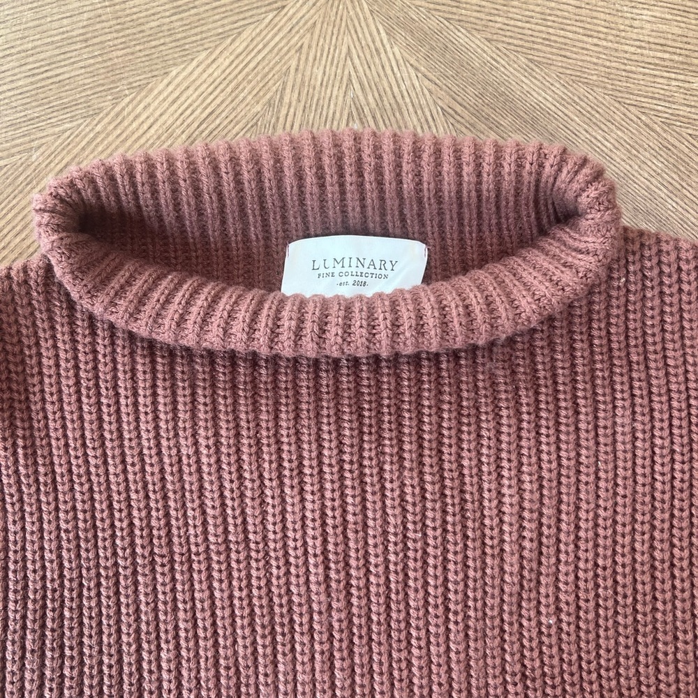 Luminary Boutique Structured Brown Turtleneck Sle… - image 3